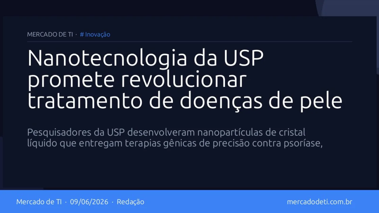 Micrografia ilustrando nanopartículas em células cutâneas