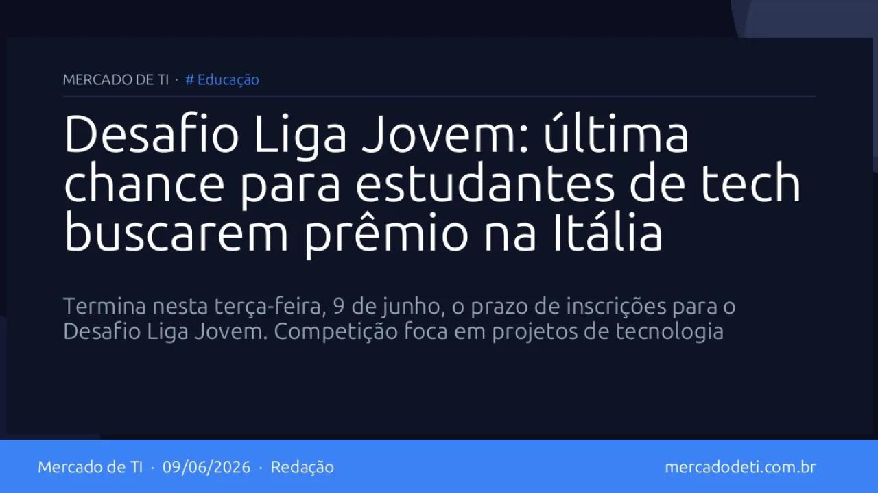 Estudantes participando do Desafio Liga Jovem com computadores e foco em inovação.