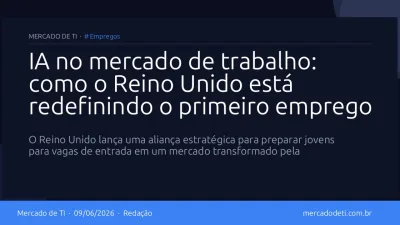 IA no mercado de trabalho: como o Reino Unido está redefinindo o primeiro emprego