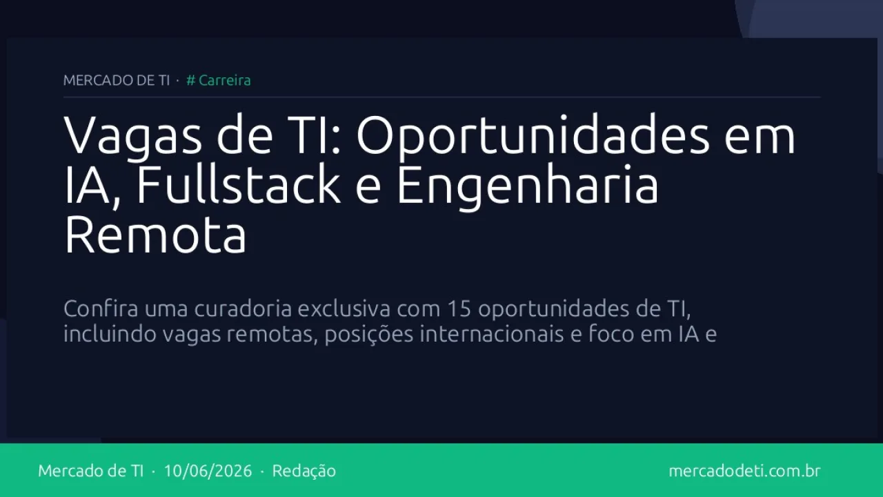 Pessoas trabalhando em computadores representando vagas de TI