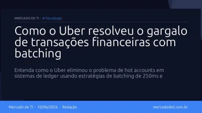 Como o Uber resolveu o gargalo de transações financeiras com batching