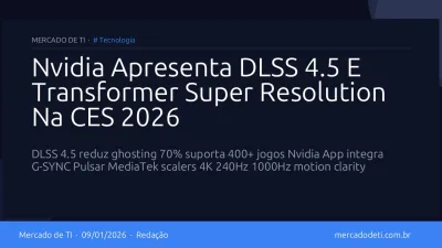 Nvidia Apresenta DLSS 4.5 E Transformer Super Resolution Na CES 2026