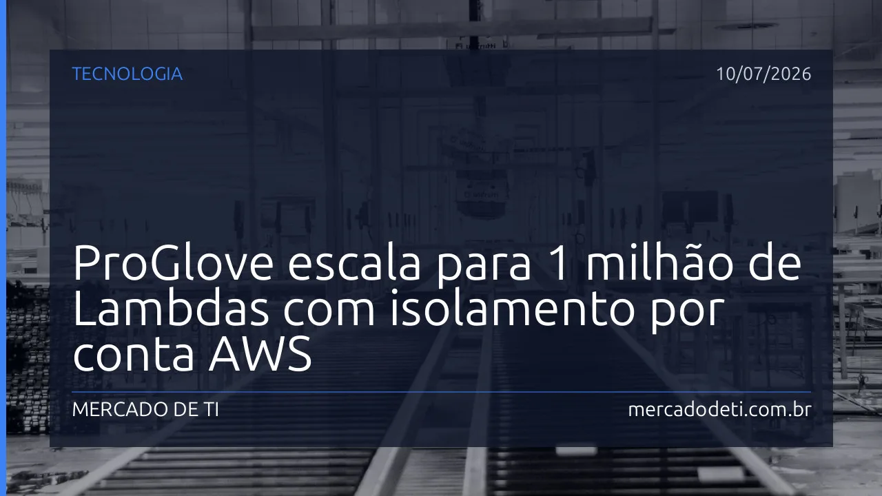 Arquitetura multi-tenant ProGlove AWS Lambda Step Functions EventBridge