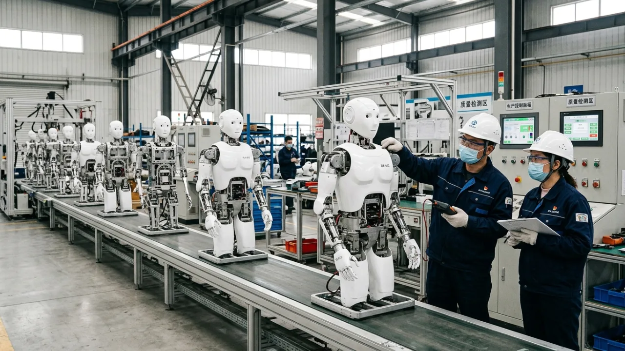 Robôs humanoides: 7 mil vendidos no mundo em 2025, e fábrica chinesa quer fazer 10 mil por ano