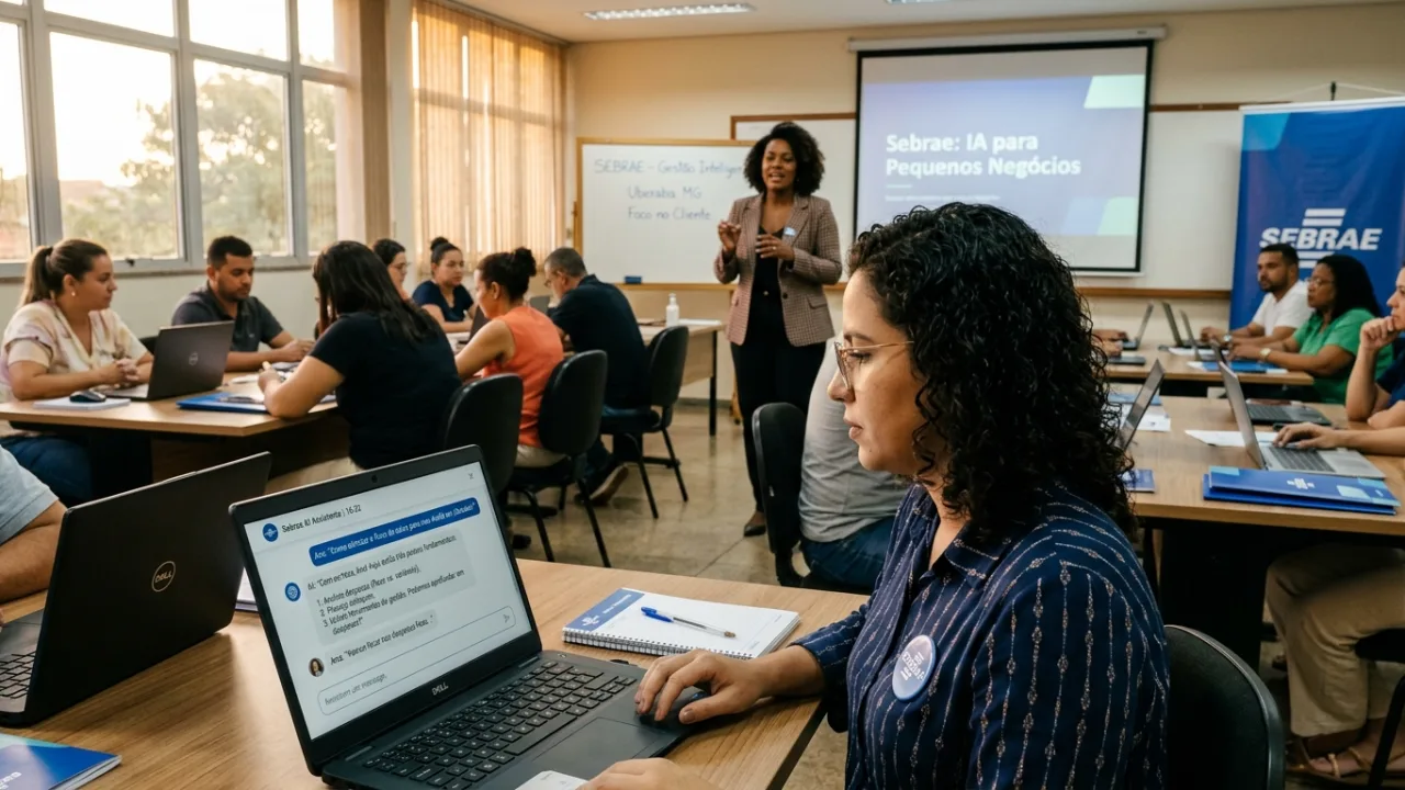 Sebrae minas promove oficina gratuita de IA para pequenos negócios em uberaba, no dia 6 de outubro