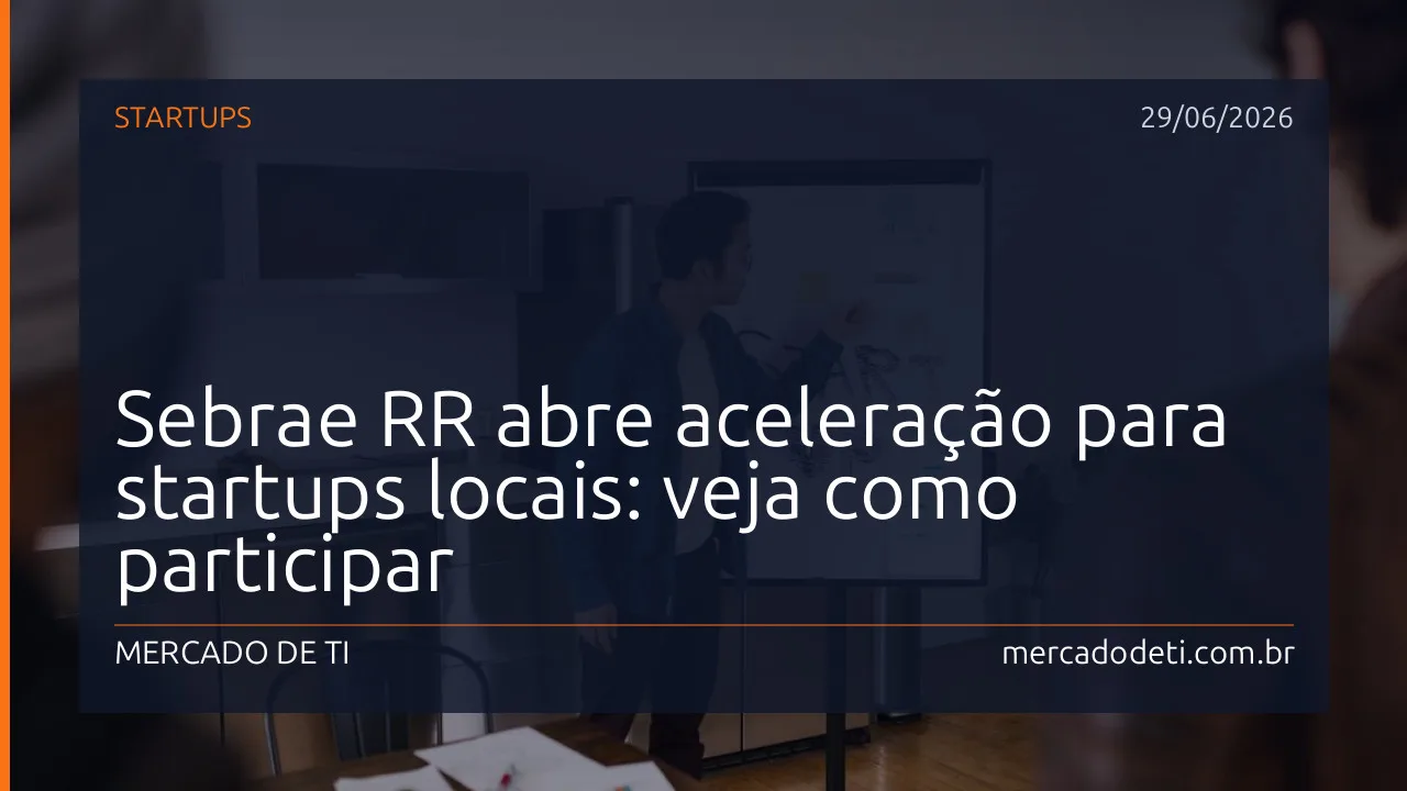 Equipe de empreendedores discutindo inovação em um ambiente de coworking do Sebrae