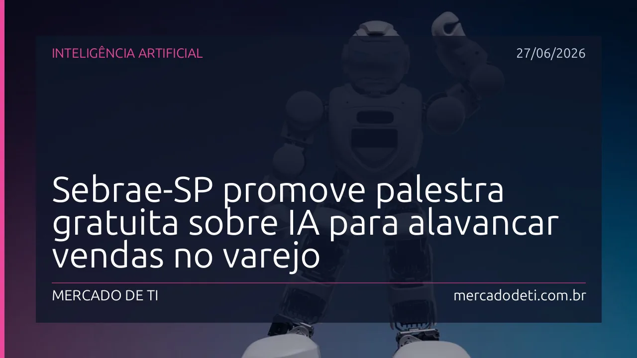 Palestra online sobre uso de Inteligência Artificial no setor de varejo