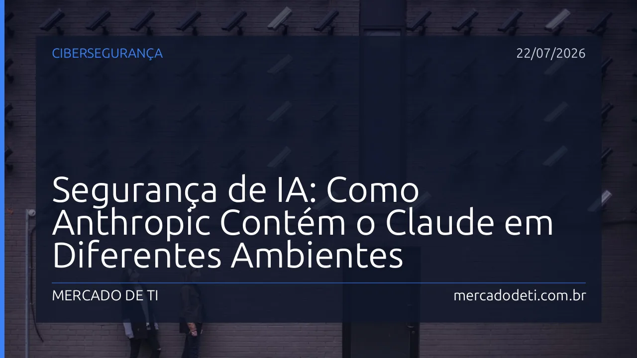 Representação visual dos mecanismos de contenção e segurança da Anthropic para os agentes de IA Claude em diferentes ambientes de execução.