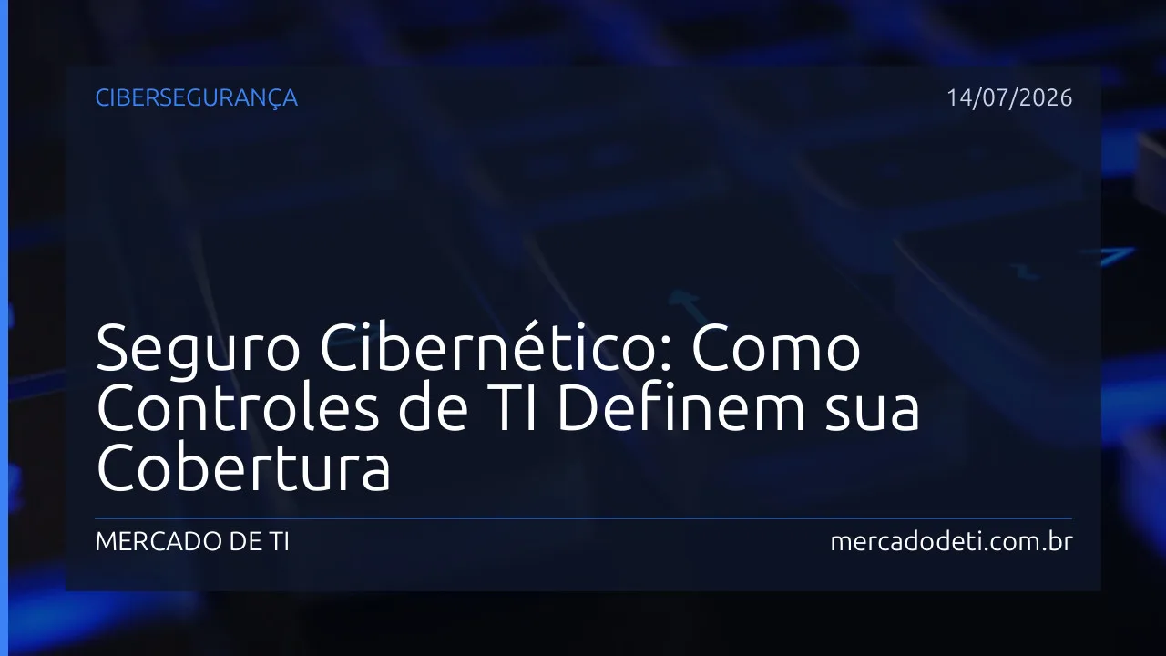 Seguro Cibernético: Como Controles de TI Definem sua Cobertura