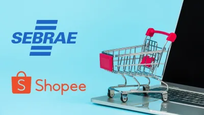 Empreendedores utilizando plataforma de capacitação Sebrae e Shopee