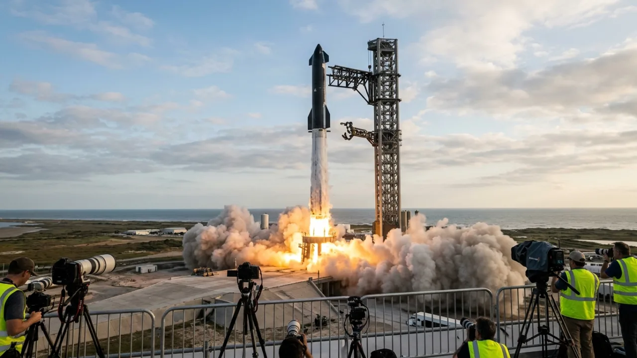 Spacex: starship chega à órbita pela primeira vez, mas anomalia antecipa retorno do voo 14